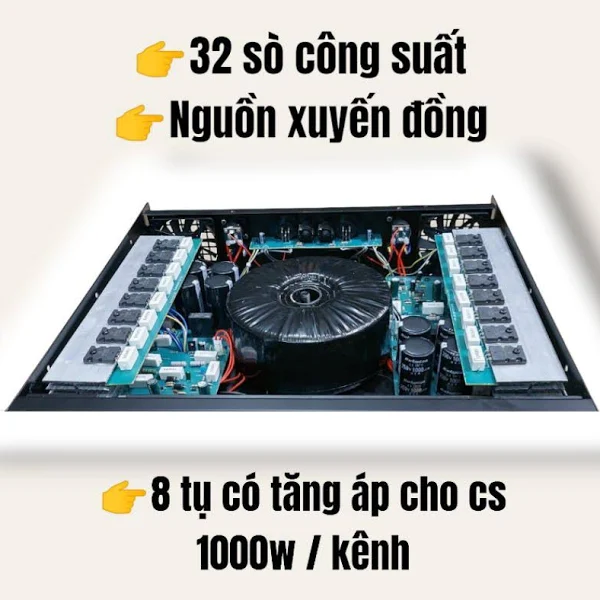 Cục đẩy Crow 2x3200